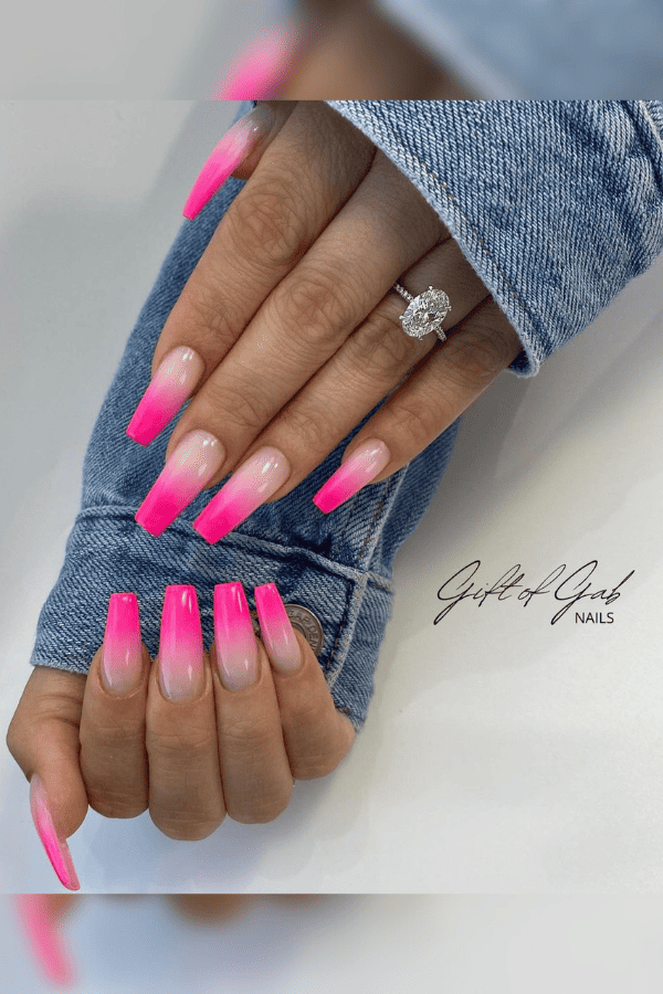 Neon Pink Ombre