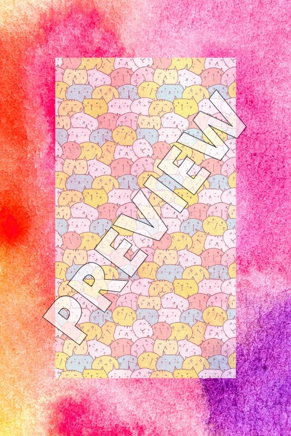 PASTEL YELLOW BLUE PINK CUTE ILLUSTRATED PHONE WALLPAPER