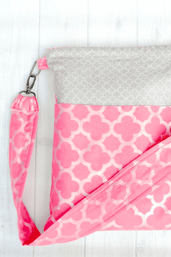 Patterned Zipper Tote