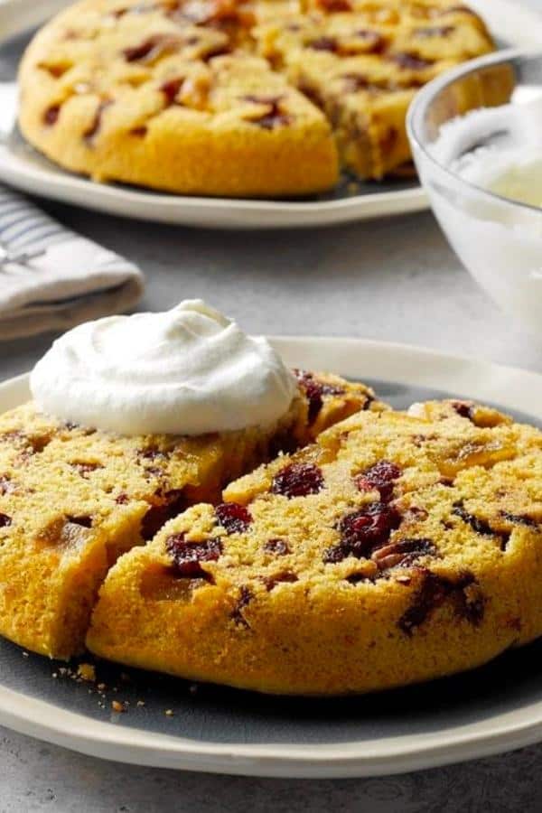 APPLE CRANBERRY UPSIDE-DOWN CAKES