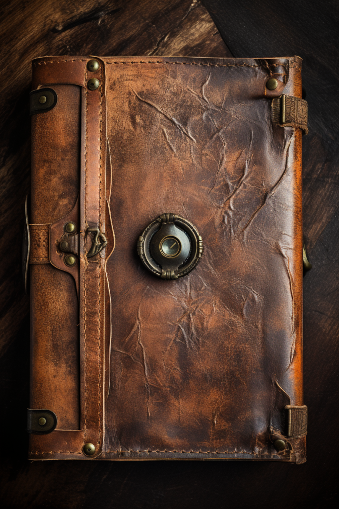 Distressed Leather Notebook Cover