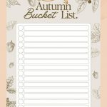 7 Awesome Autumn Bucket List Printables to Fall For