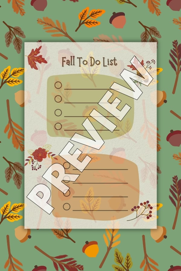 BEIGE ORANGE SIMPLE ORGANIC FALL TO DO LIST