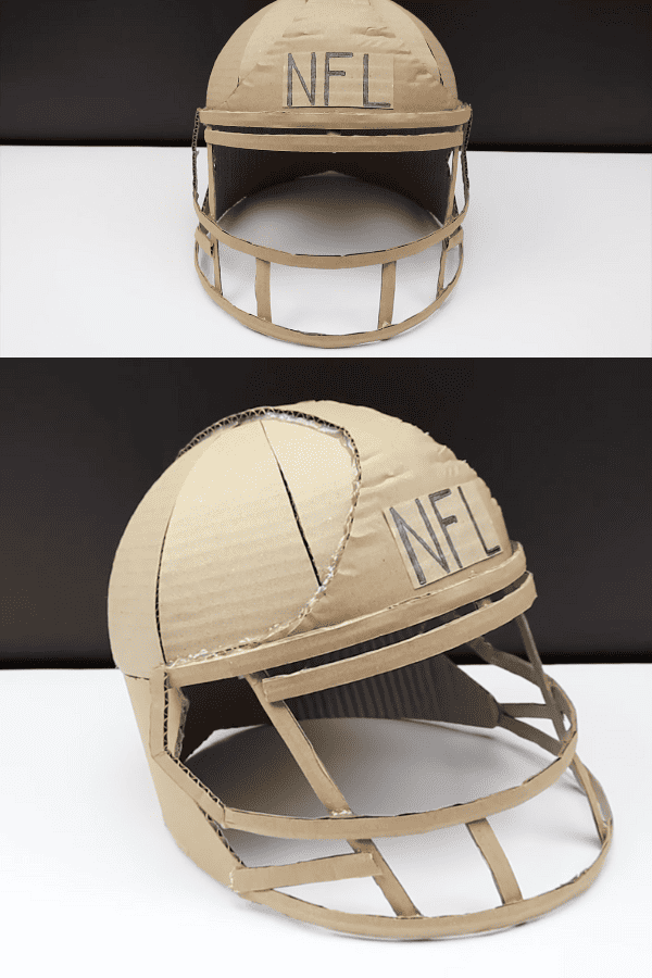 Cardboard NFL Helmet