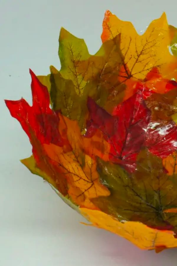 DIY FALL LEAF BOWL