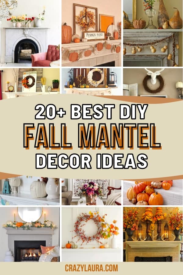 20+ Stunning & Magical DIY Fall Mantel Decor Ideas