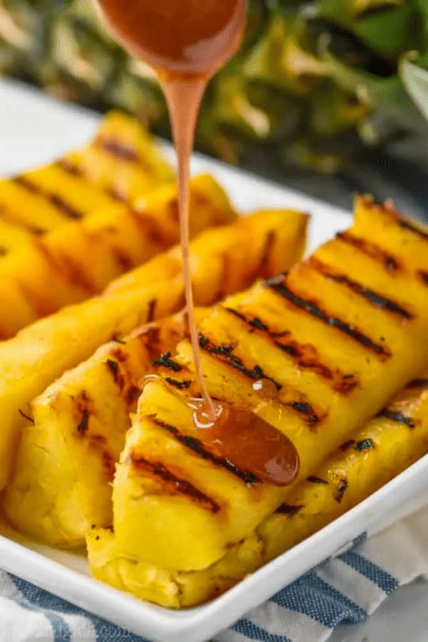Grilled Pineapple with Honey Drizzle