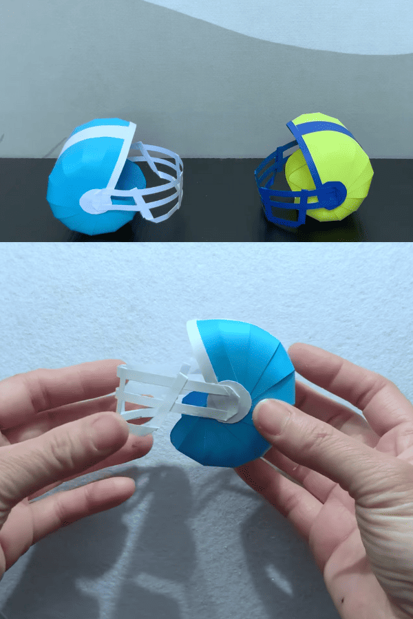 Mini Paper Football Helmet