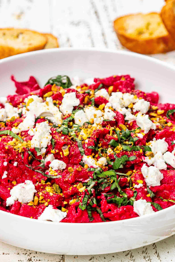 Roasted Beet and Goat Cheese Rotini