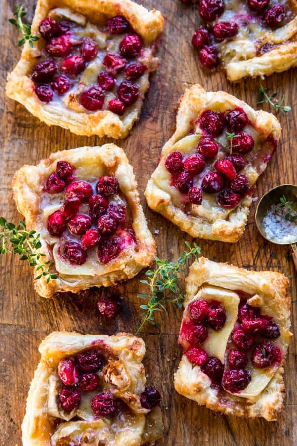 CRANBERRY BRIE PASTRY TARTS