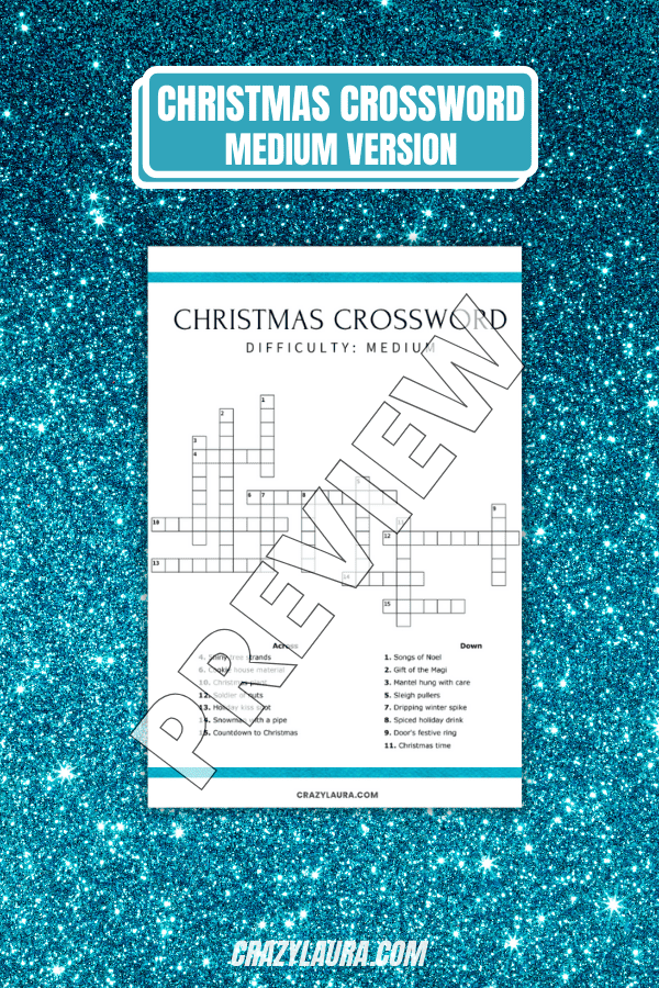 Christmas Crossword - Medium