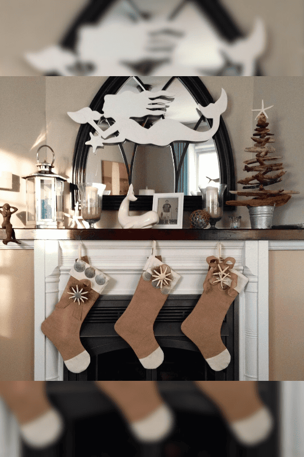 Coastal-Themed Christmas Stockings