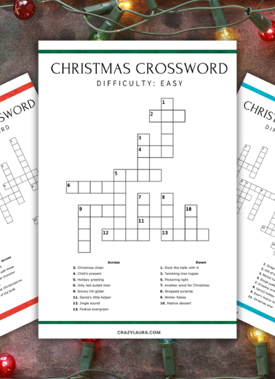 Festive Fun: 3 Free Christmas Crossword Puzzles