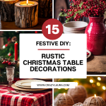 15 Chic Diy Rustic Christmas Table Decorations
