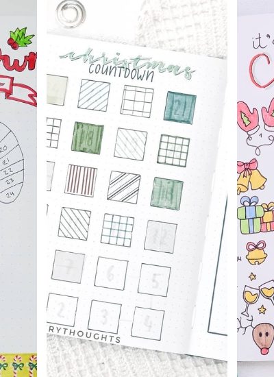 15+ Must-Have Bullet Journal Christmas Countdown Doodles