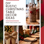 15 Chic Diy Rustic Christmas Table Decorations