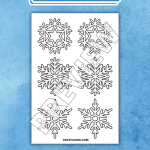 3 Free Snowflake Stencil Templates to Download
