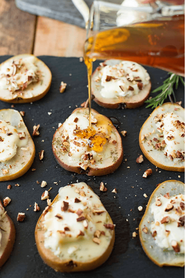 Baked Pears with Goat Cheese