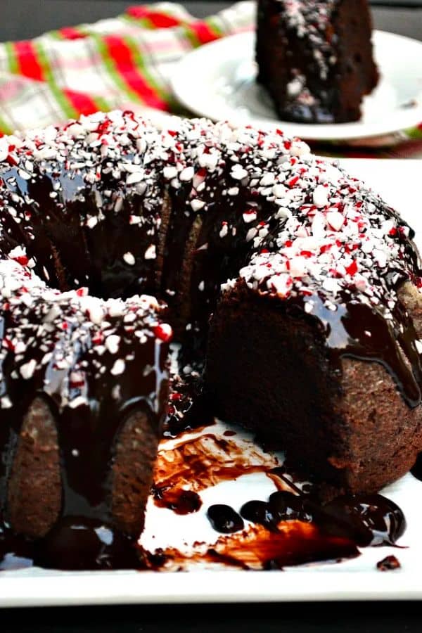 GLUTEN-FREE CHOCOLATE PEPPERMINT BUNDT CAKE