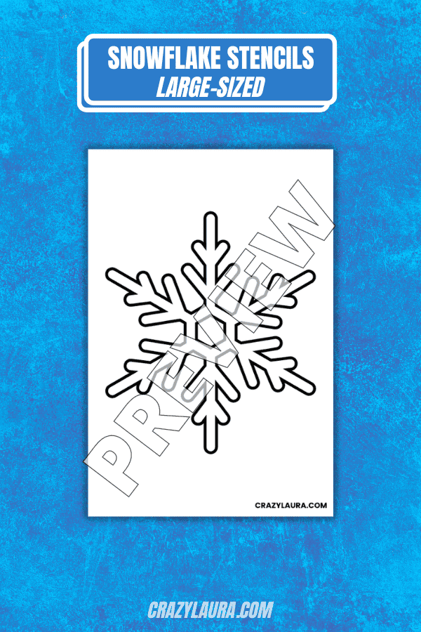 Large Snowflake Stencil Templates