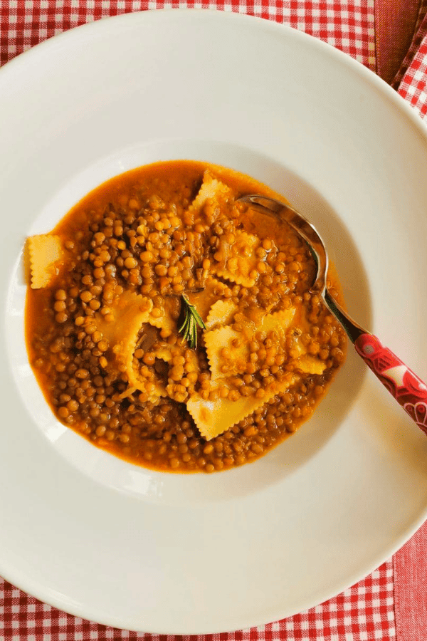 Umbrian Lentil Soup With Pasta