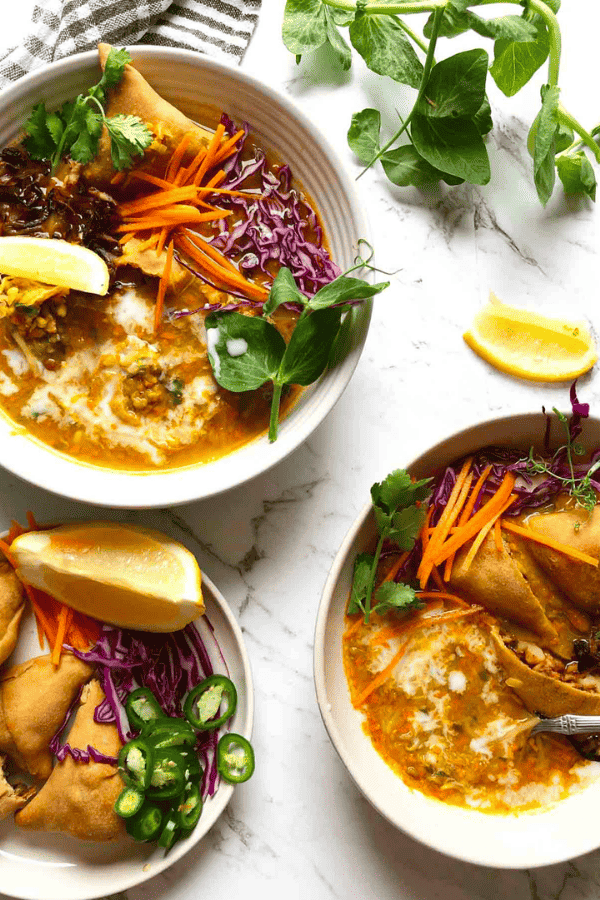 Burmese Samusa Soup