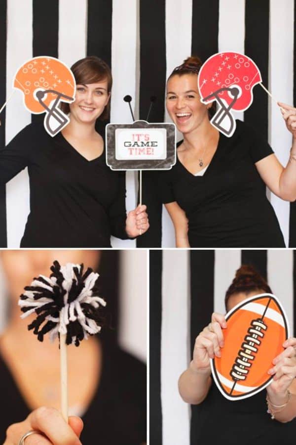 DIY FOOTBALL PARTY PHOTO BOOTH