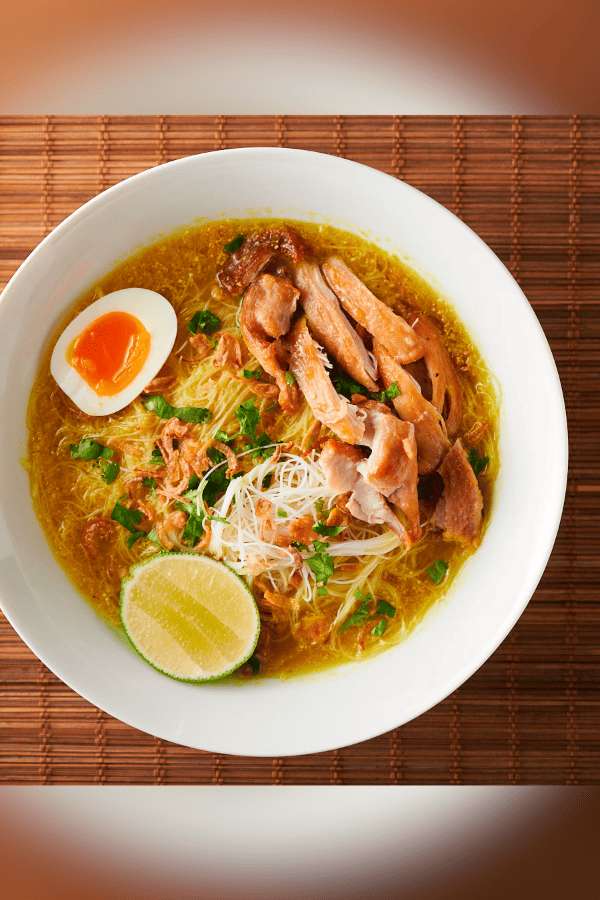 Indonesian Soto Ayam (Spicy Chicken Soup)
