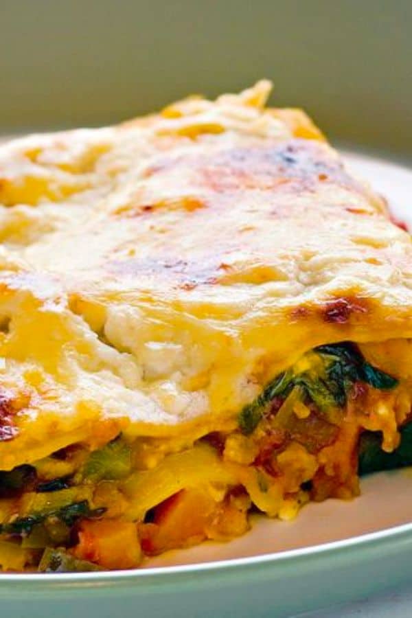 LENTIL AND SPINACH LASAGNE