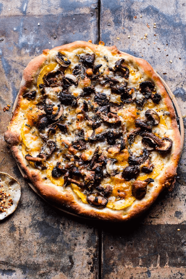 Mushroom and Goat Cheese Pizza