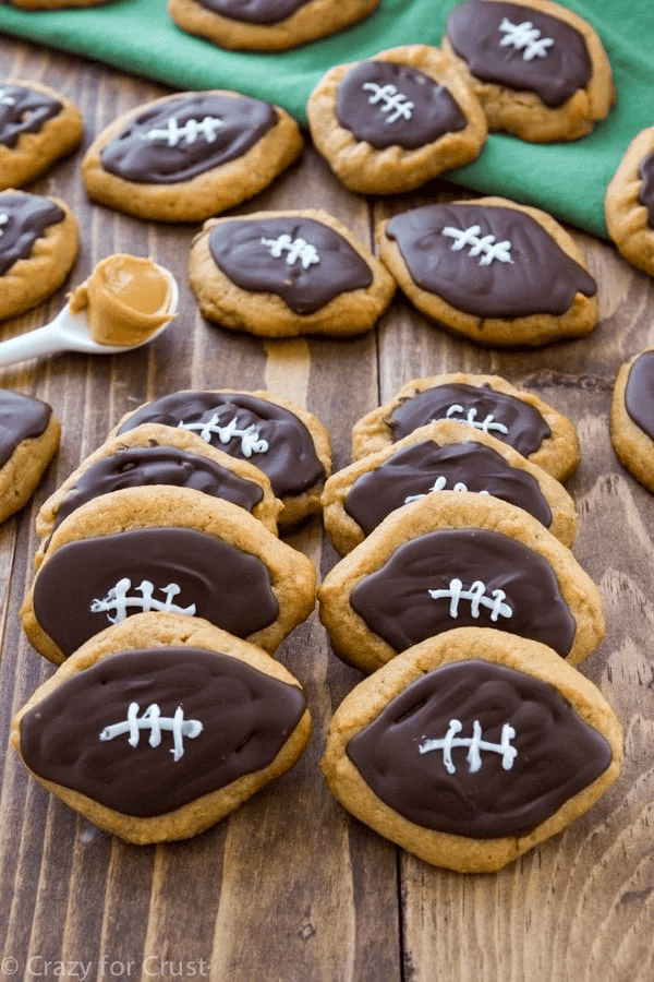 Peanut Butter Football Cookies
