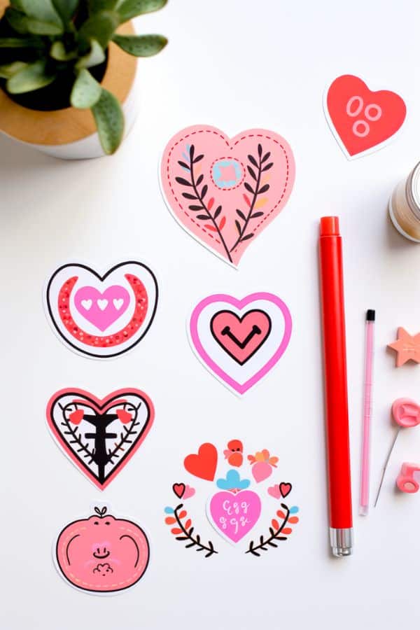 QUIRKY LOVE STICKERS