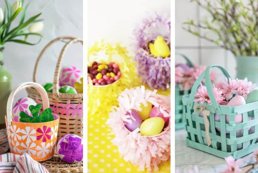 30+ Easy Easter Basket Craft Ideas to Jumpstart Your Spring Crafting