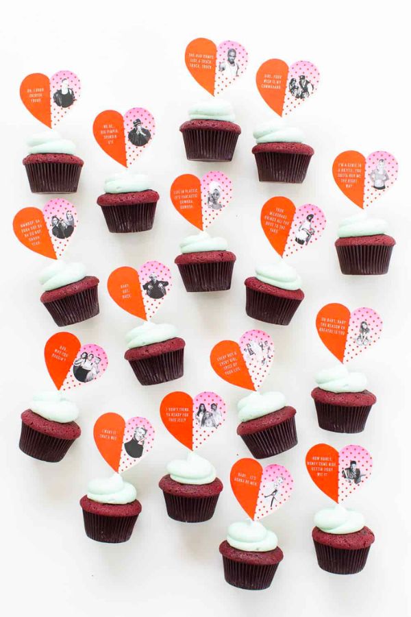 DIY POP CULTURE SONG LYRIC CUPCAKE TOPPERS
