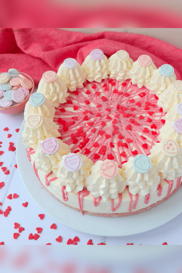 Love Heart Valentine’s Day Cheesecake