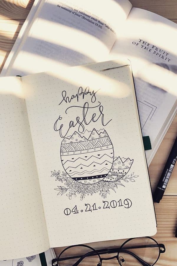 CALLIGRAPHY EASTER EGG COVER PAGE