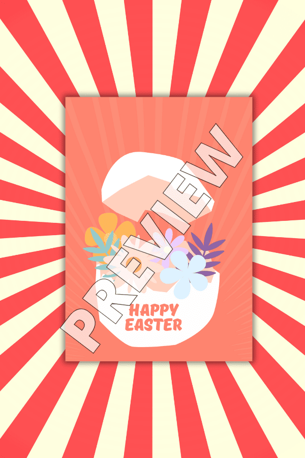 Cracked Easter Egg Printable