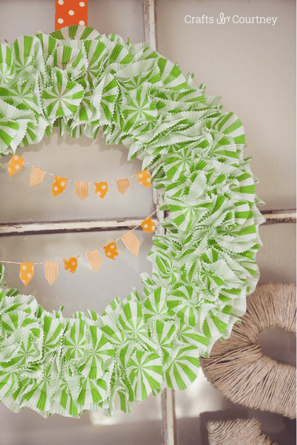 Cupcake Liner Wreath