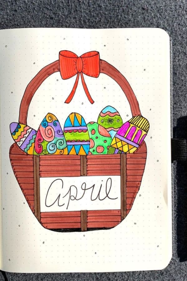 EASTER EGG BASKET COVER PAGE