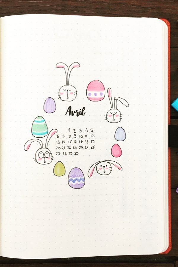 EASTER EGGS AND RABBIT APRIL COVER PAGE