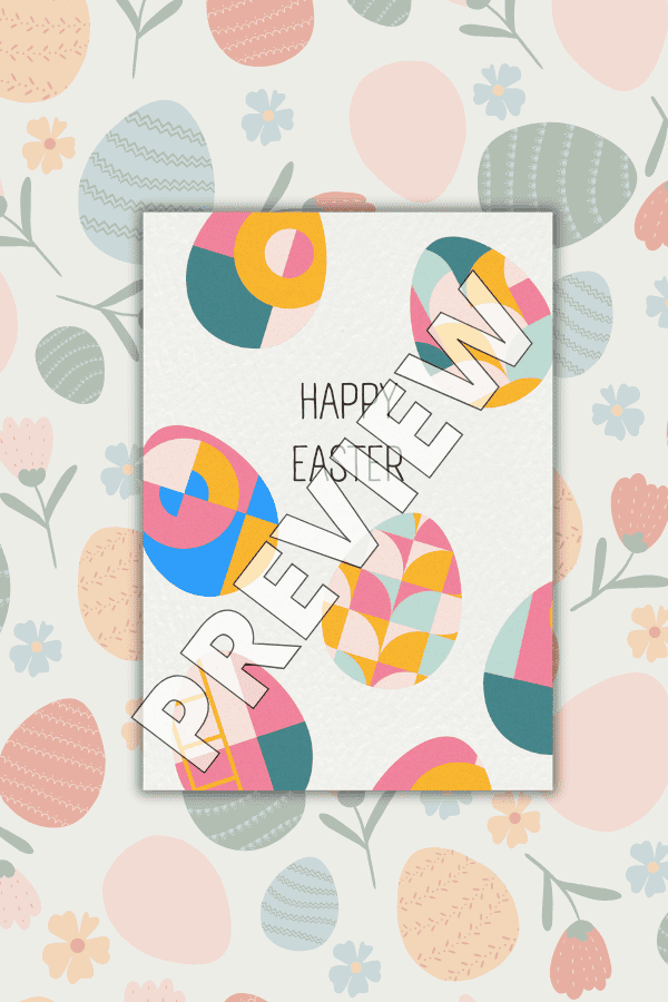 Easter Egg Pattern Printable