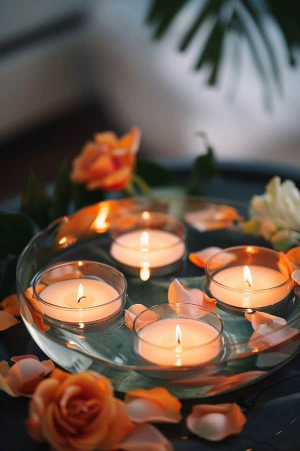 FLOATING CANDLE CENTERPIECE