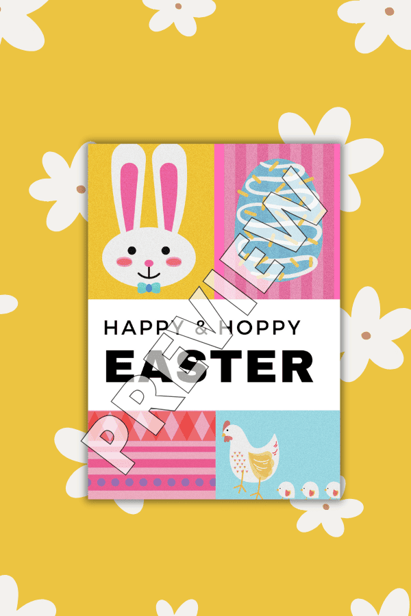Happy & Hoppy Easter Printable