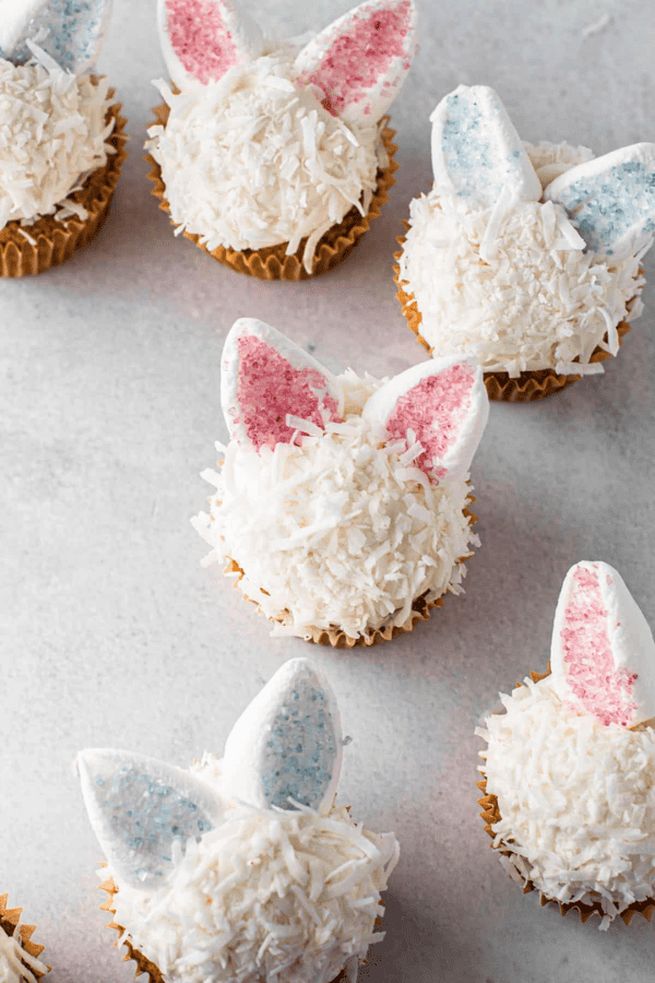 Marshmallow Bunny Cupcakes