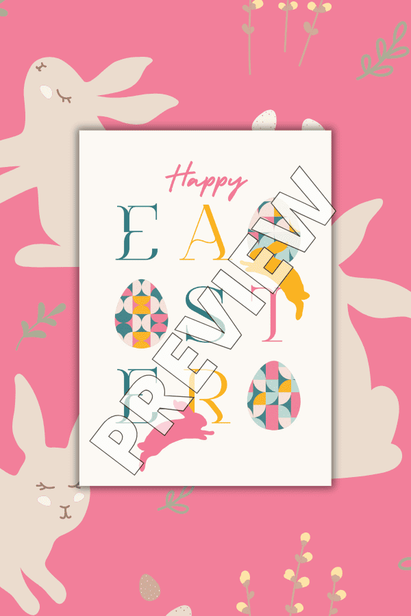 Vintage Easter Typography Printable