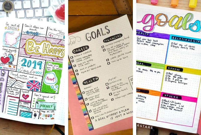 15+ Bullet Journal Goals Spread Ideas to Keep You Motivated