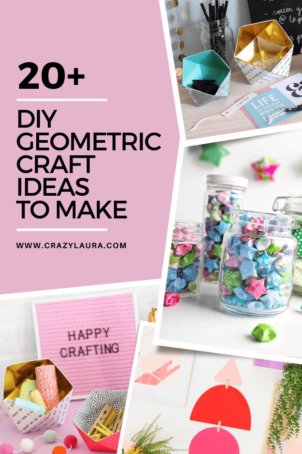 20+ Awesome DIY Geometric Craft Ideas To Make