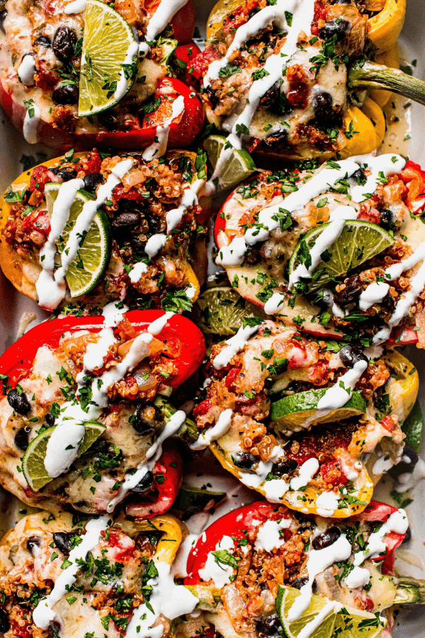 Beef and Quinoa Stuffed Peppers