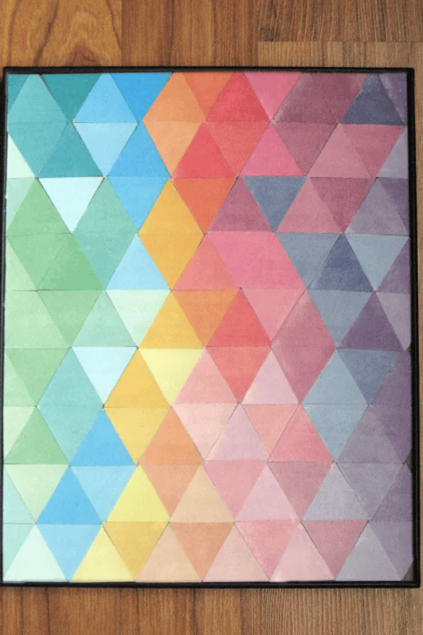 Colorful Triangle Wall Art