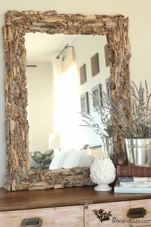 Easy Driftwood Mirror